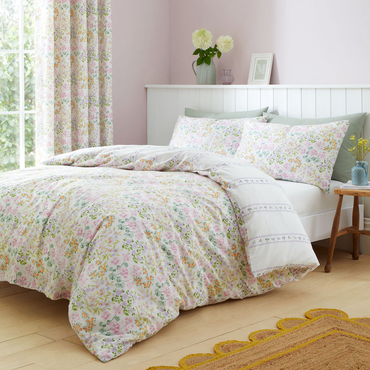 Edith Duvet Cover Set by Dreams & Drapes Design in Lilac