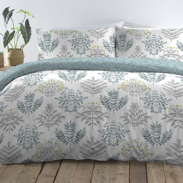 Emily Duvet Cover Set by Dreams & Drapes in Duck Egg - Duvet Cover Set - Dreams & Drapes