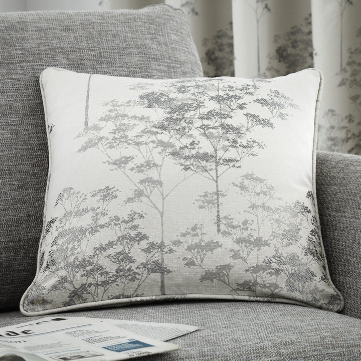 Elmwood Cushion by Curtina in Silver 43 x 43cm - Cushion - Curtina