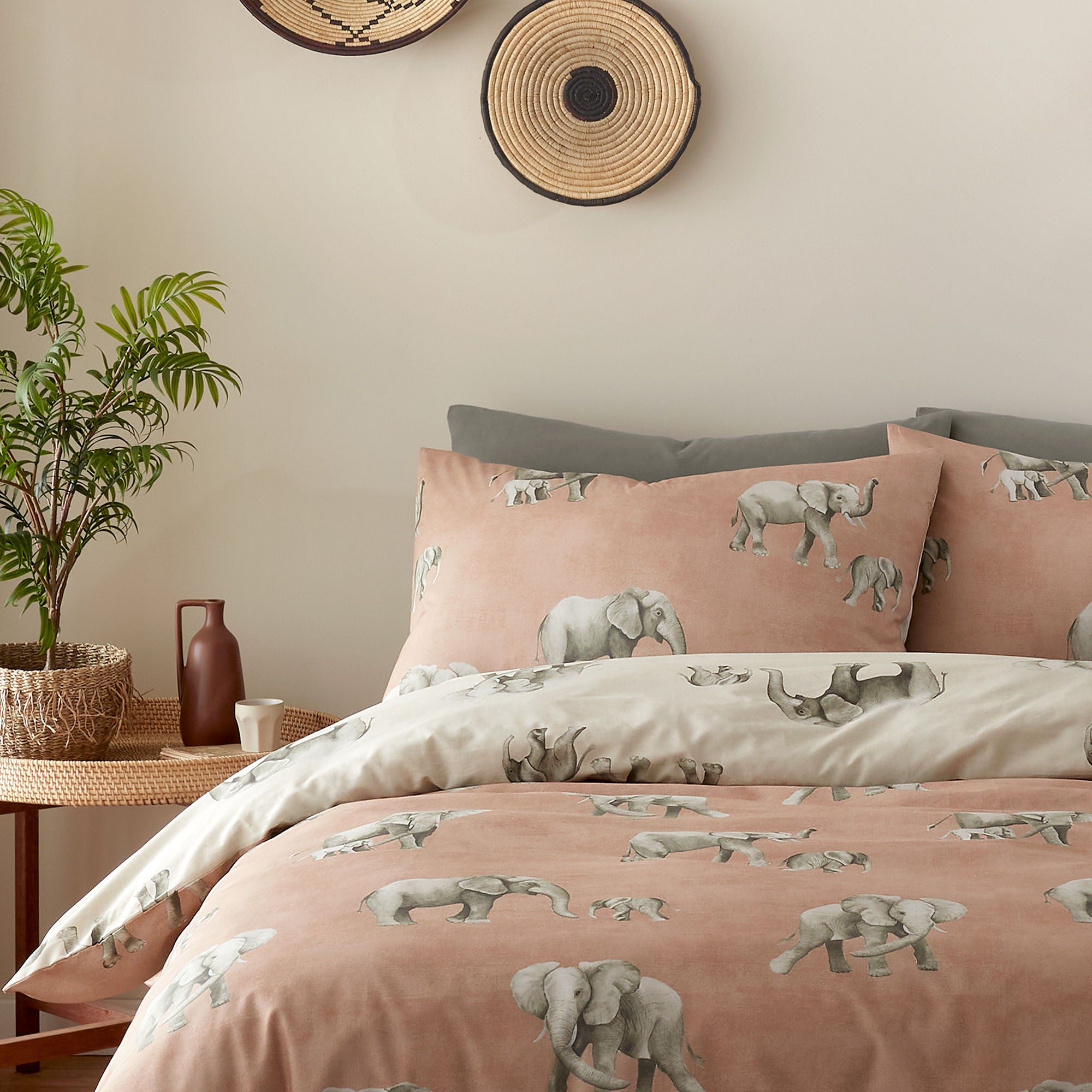 Ella the Elephant Duvet Cover Set by Fusion in Natural - Duvet Cover Set - Fusion