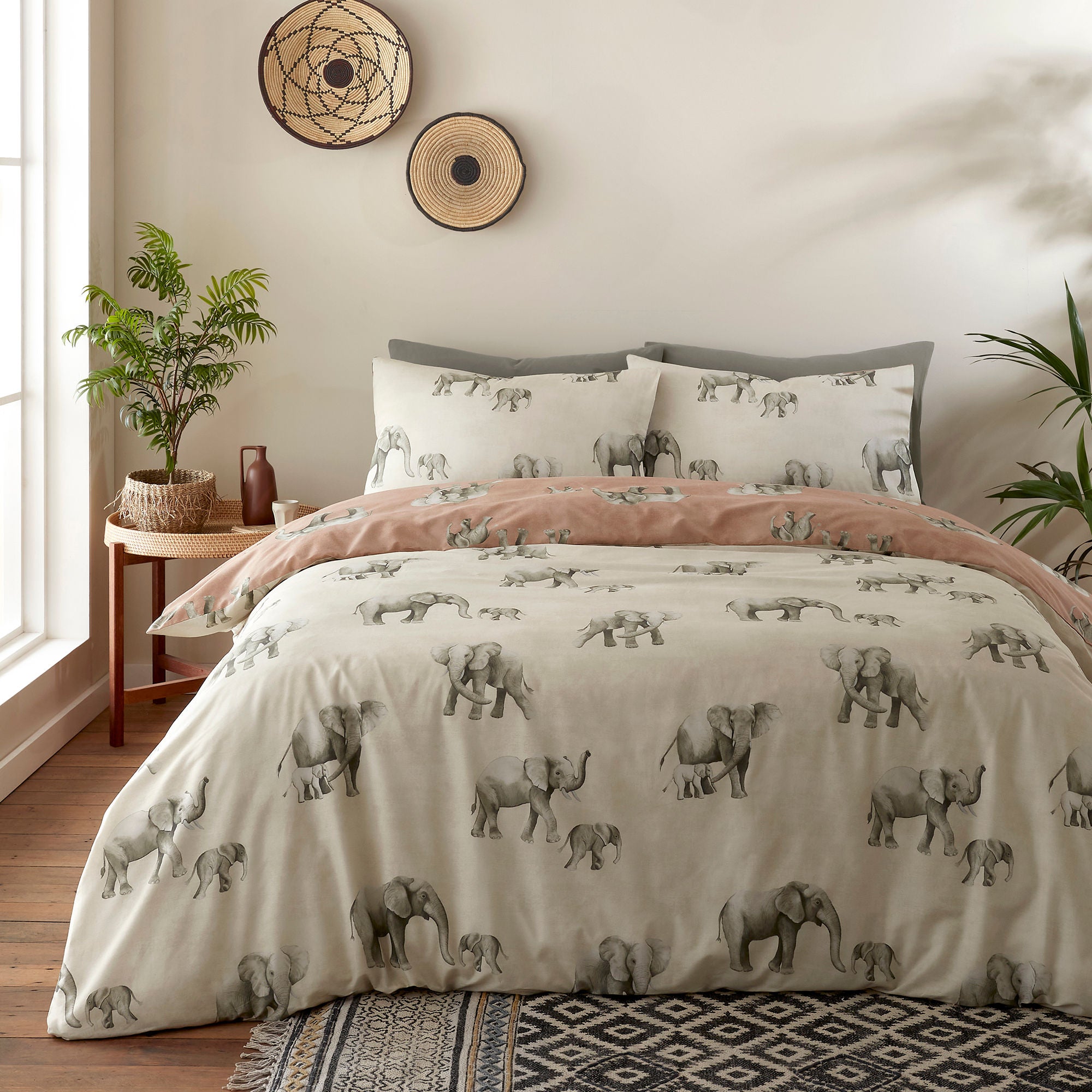 Ella the Elephant Duvet Cover Set by Fusion in Natural - Duvet Cover Set - Fusion