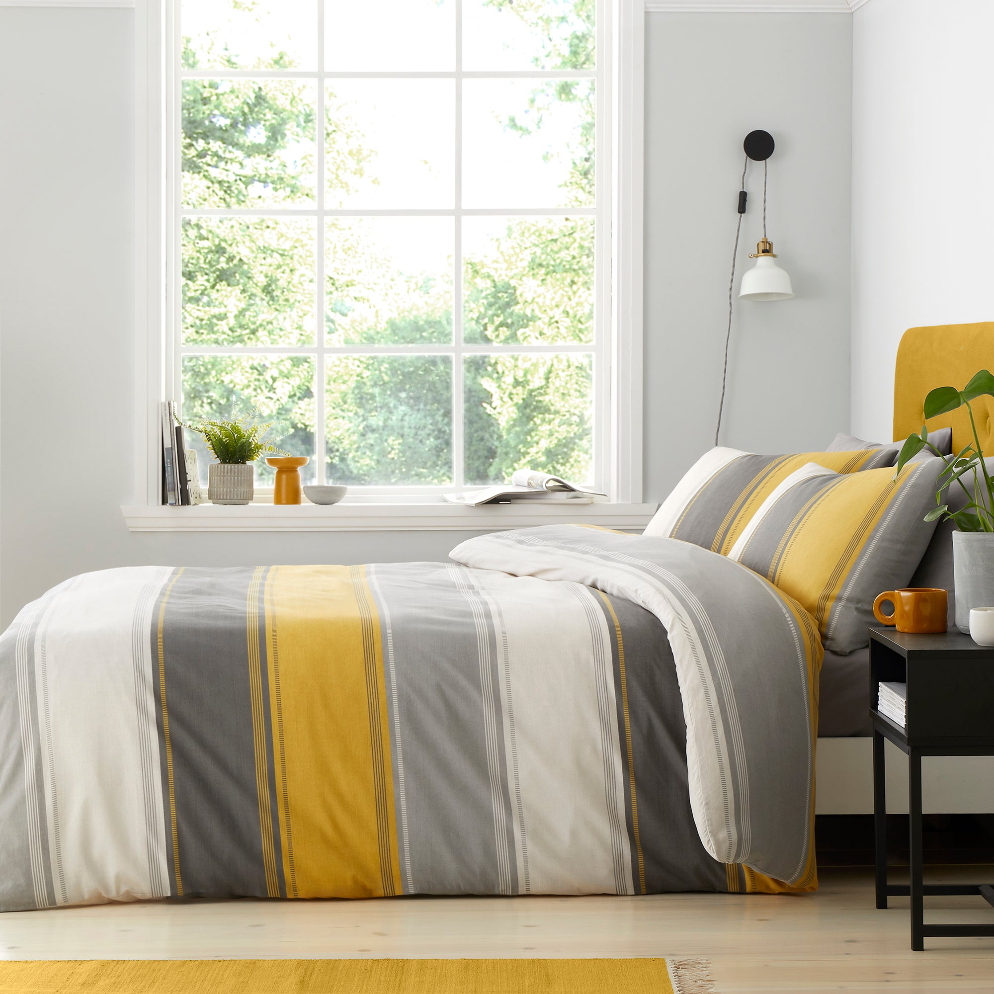 Betley Duvet Cover Set in Ochre - Duvet Cover Set - Fusion