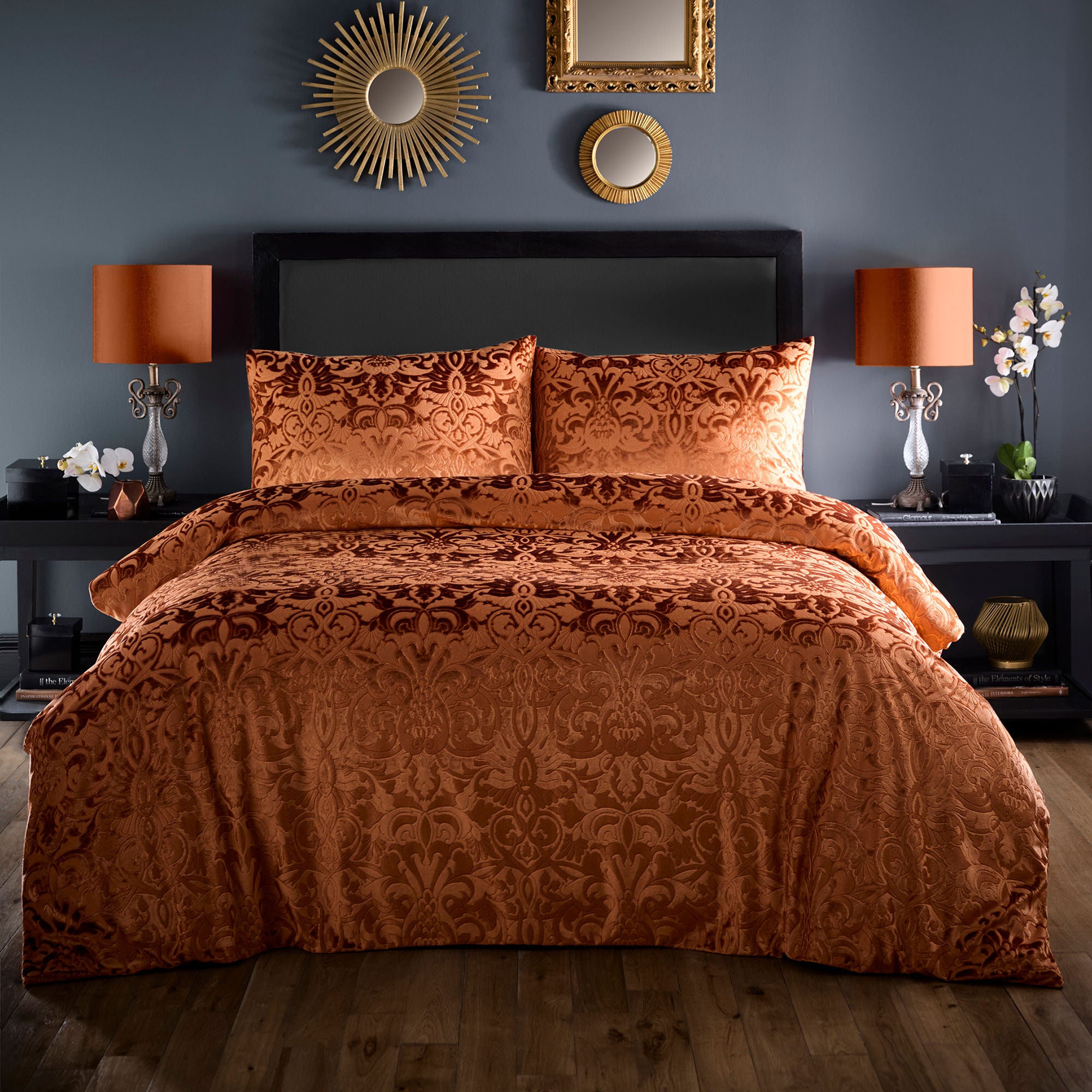 Firenza Duvet Cover Set in Spice - Duvet Cover Set - Laurence Llewelyn-Bowen
