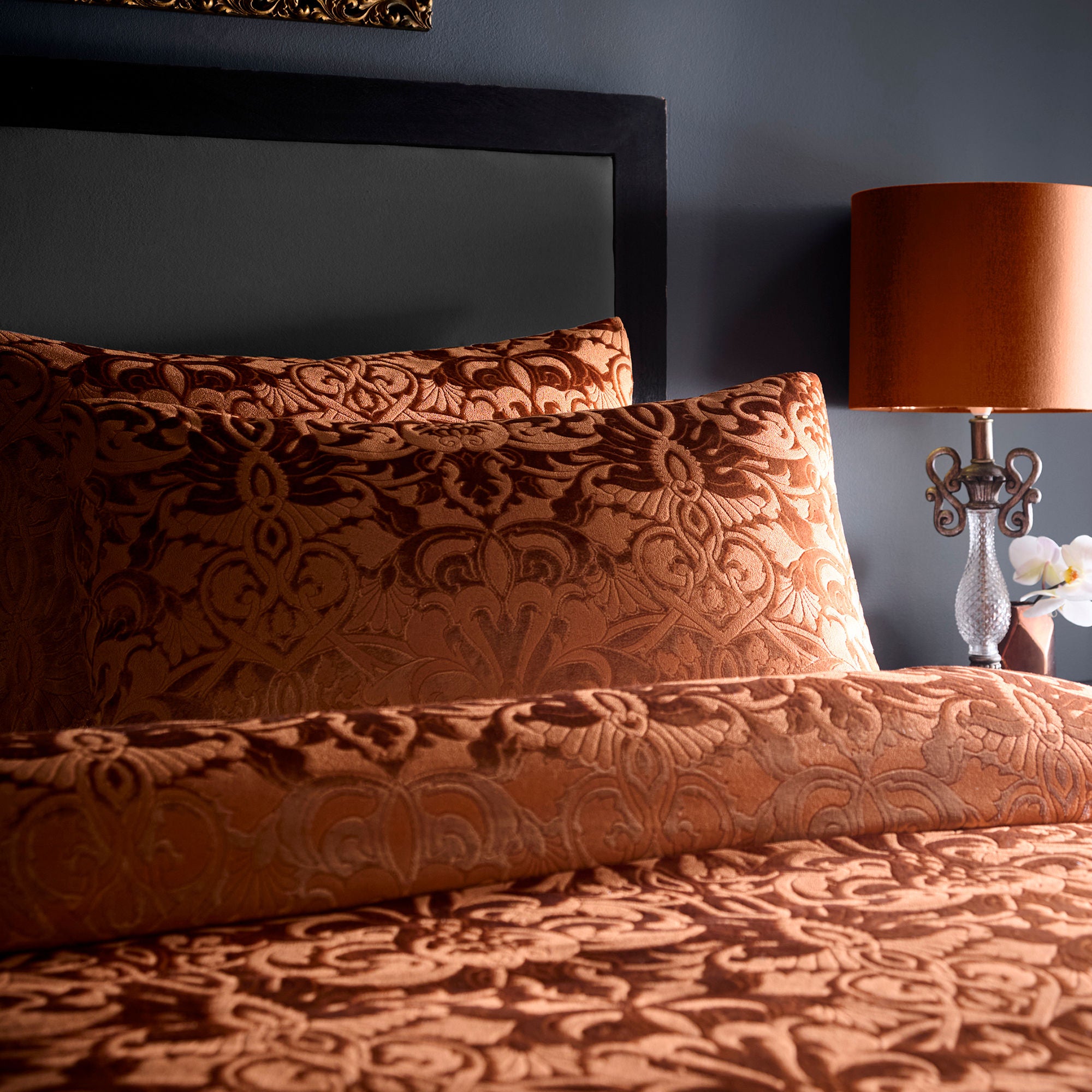 Firenza Duvet Cover Set in Spice - Duvet Cover Set - Laurence Llewelyn-Bowen