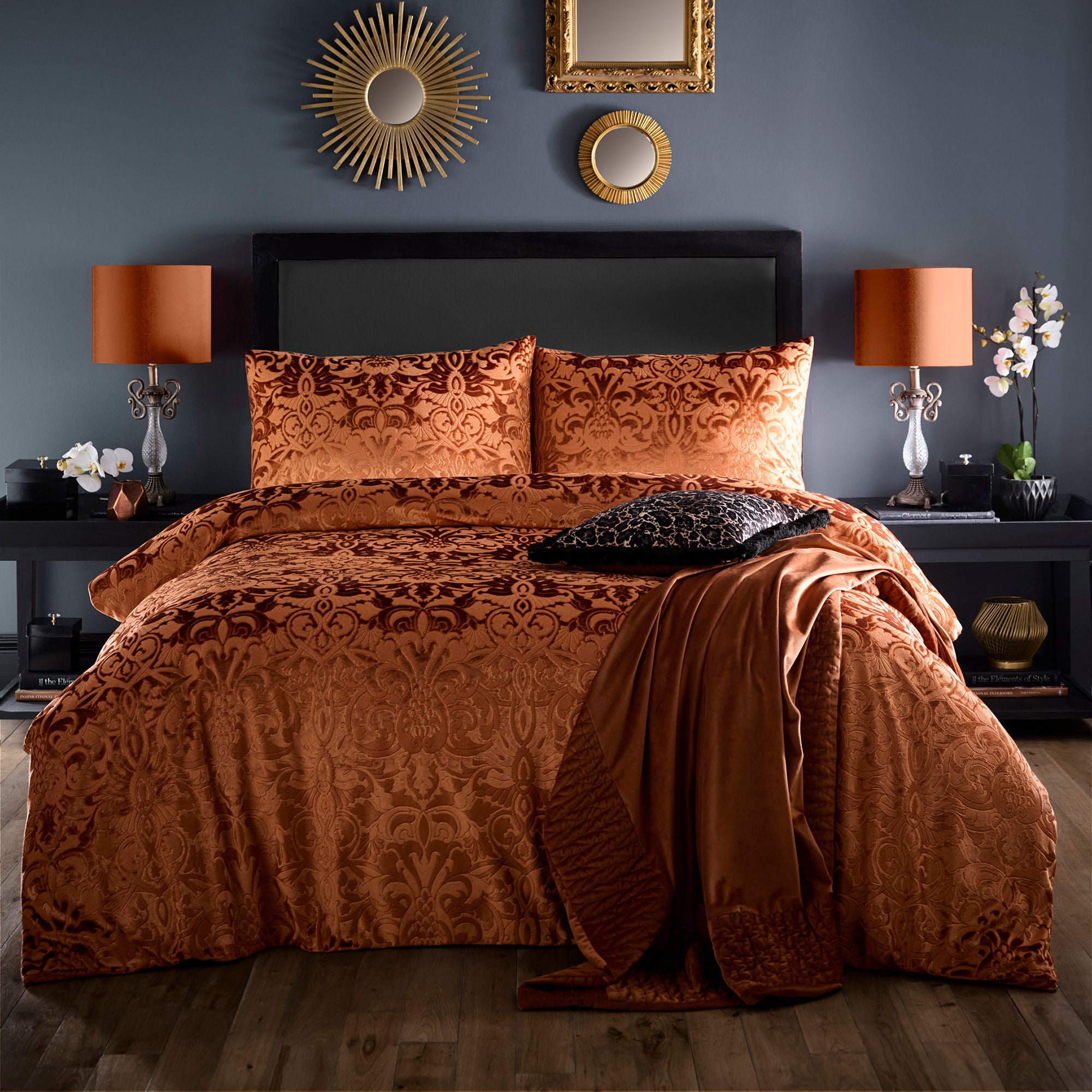 Firenza Duvet Cover Set in Spice - Duvet Cover Set - Laurence Llewelyn-Bowen