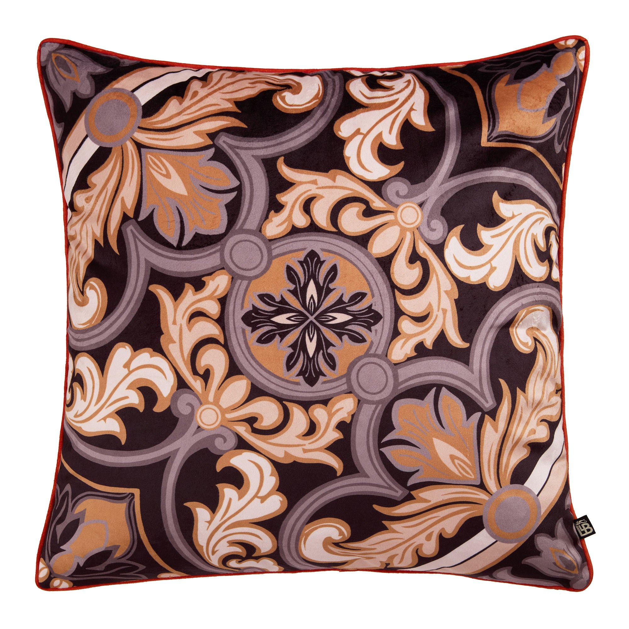 Festivo Cushion by Laurence Llewelyn-Bowen in Black 55 x 55cm