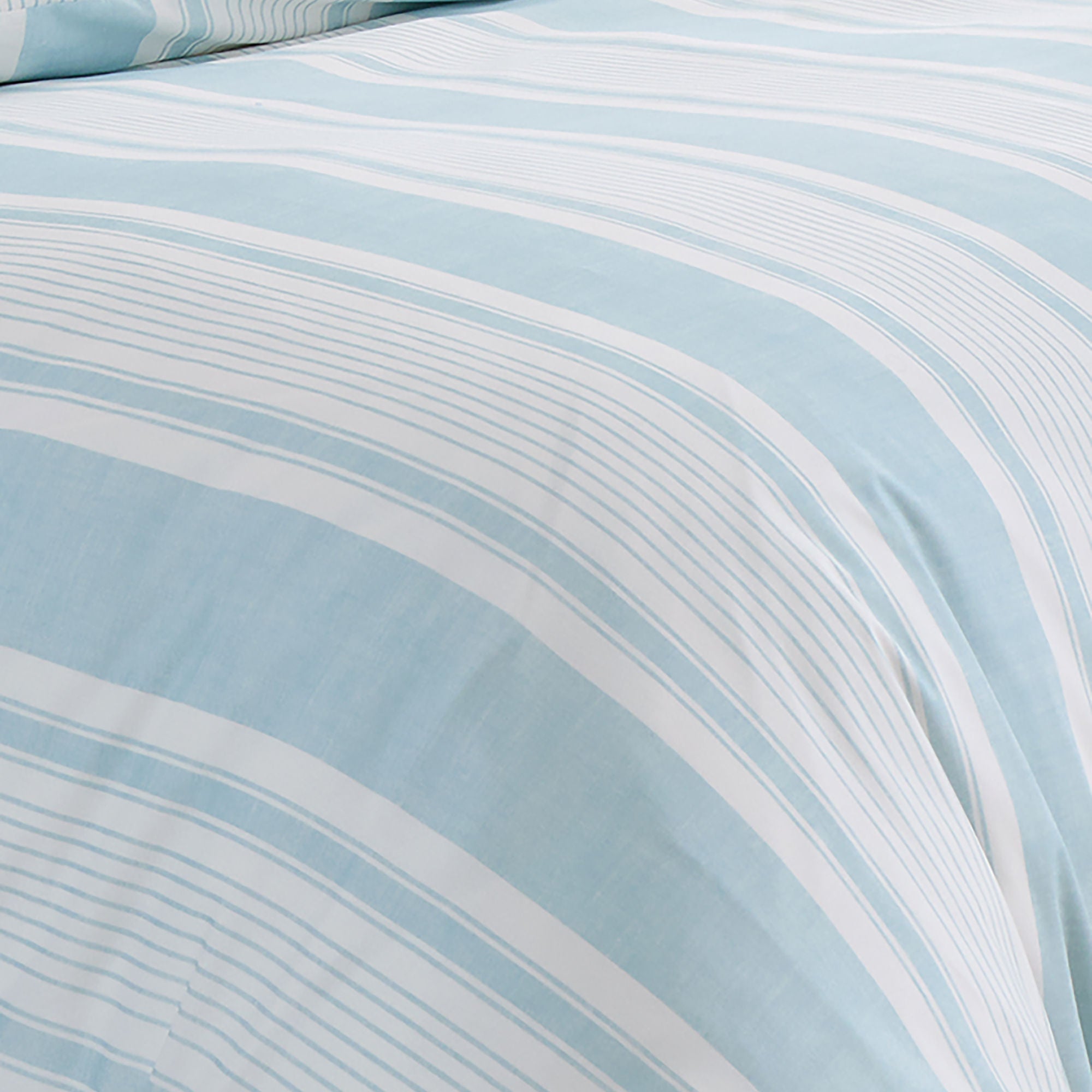 Finlay Stripe Duvet Cover Set by Dreams & Drapes Decorative in Blue - Duvet Cover Set - Dreams & Drapes Decorative