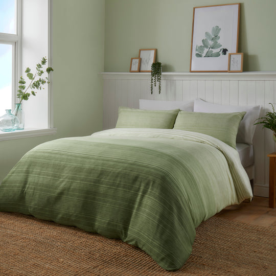 Fairhaven Duvet Cover Set in Green