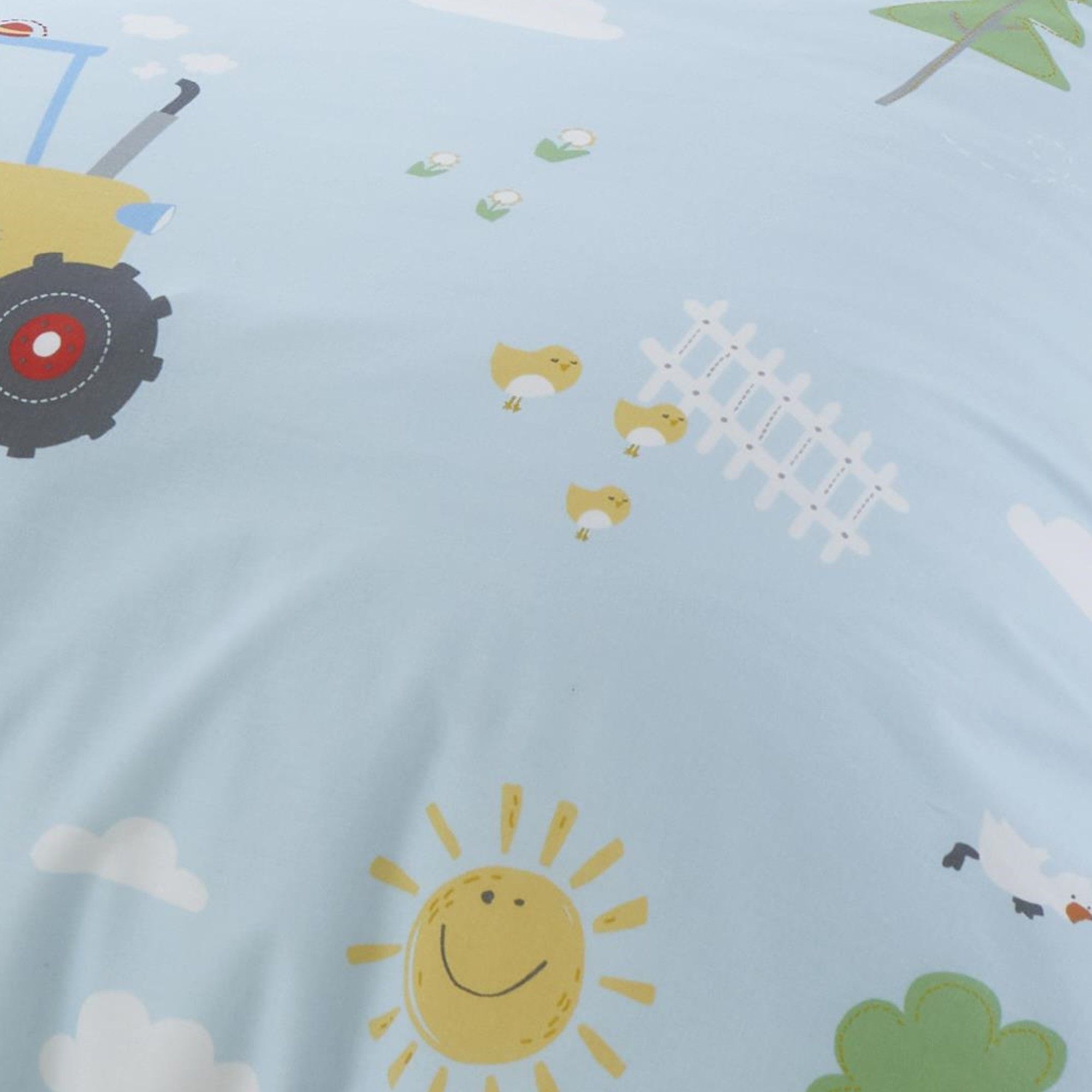 Farmyard Friends Duvet Cover Set by Bedlam in Blue - Duvet Cover Set - Bedlam