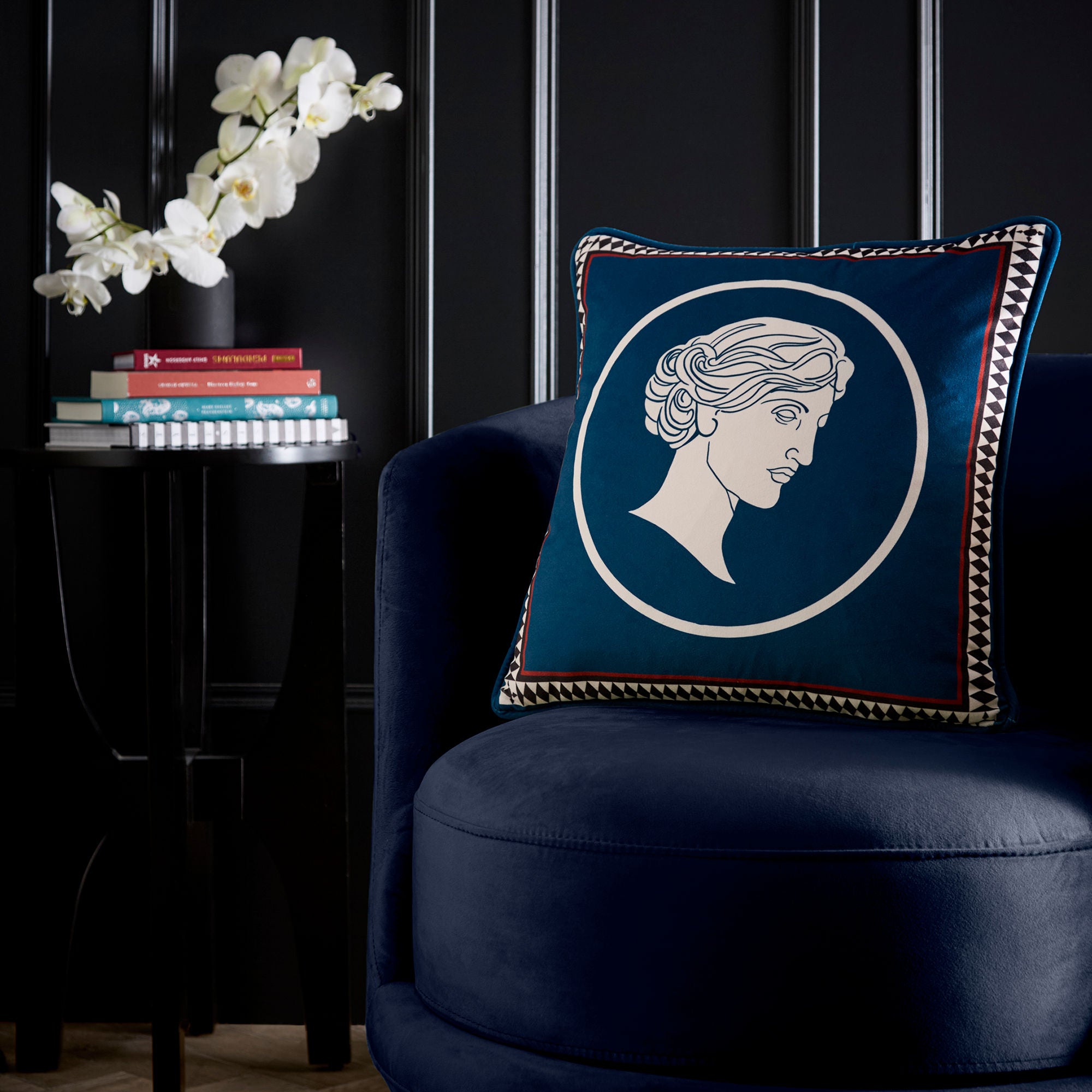 Goddess Cushion in Teal 43 x 43cm
