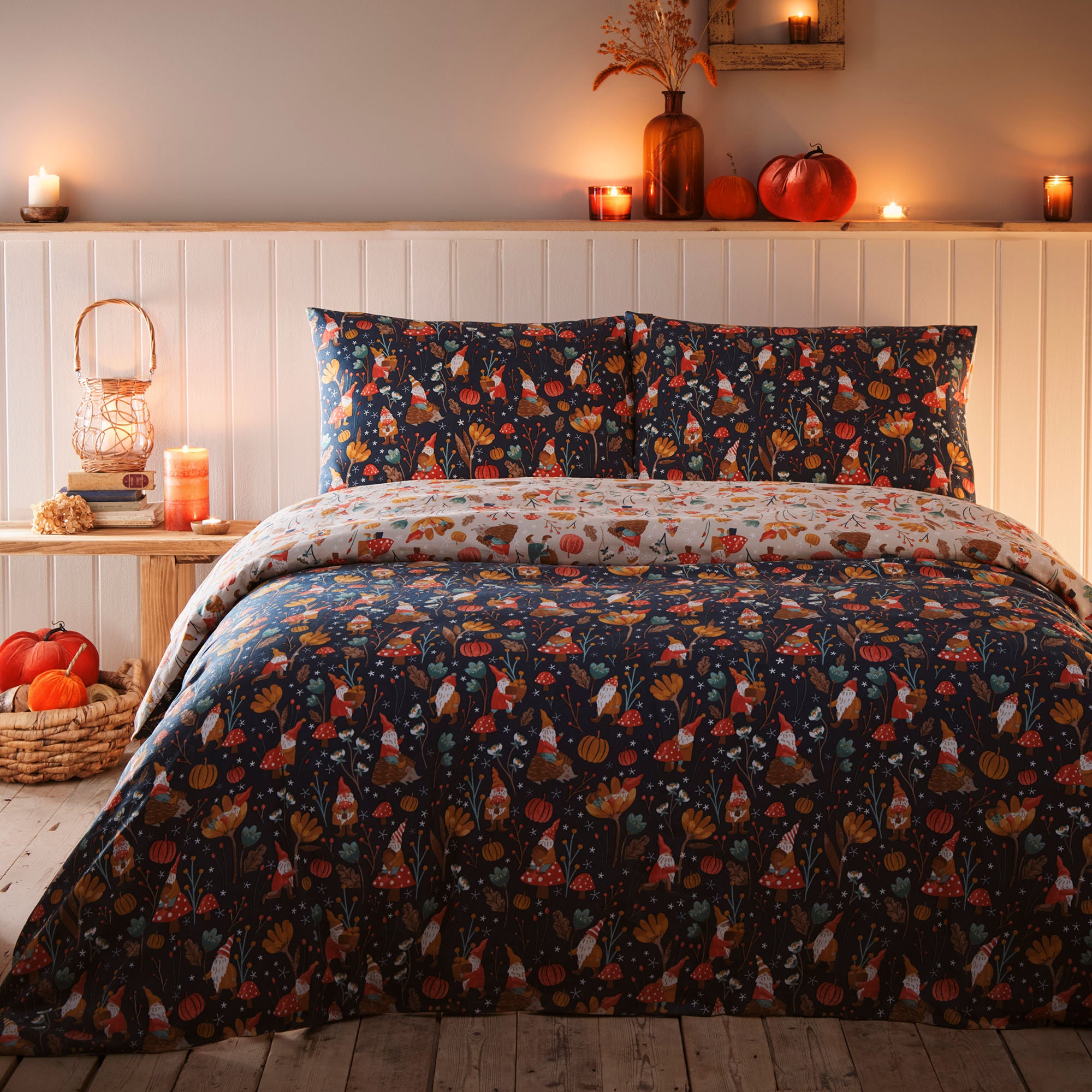 Gonks and Friends Duvet Cover Set by Fusion in Natural - Duvet Cover Set - Fusion