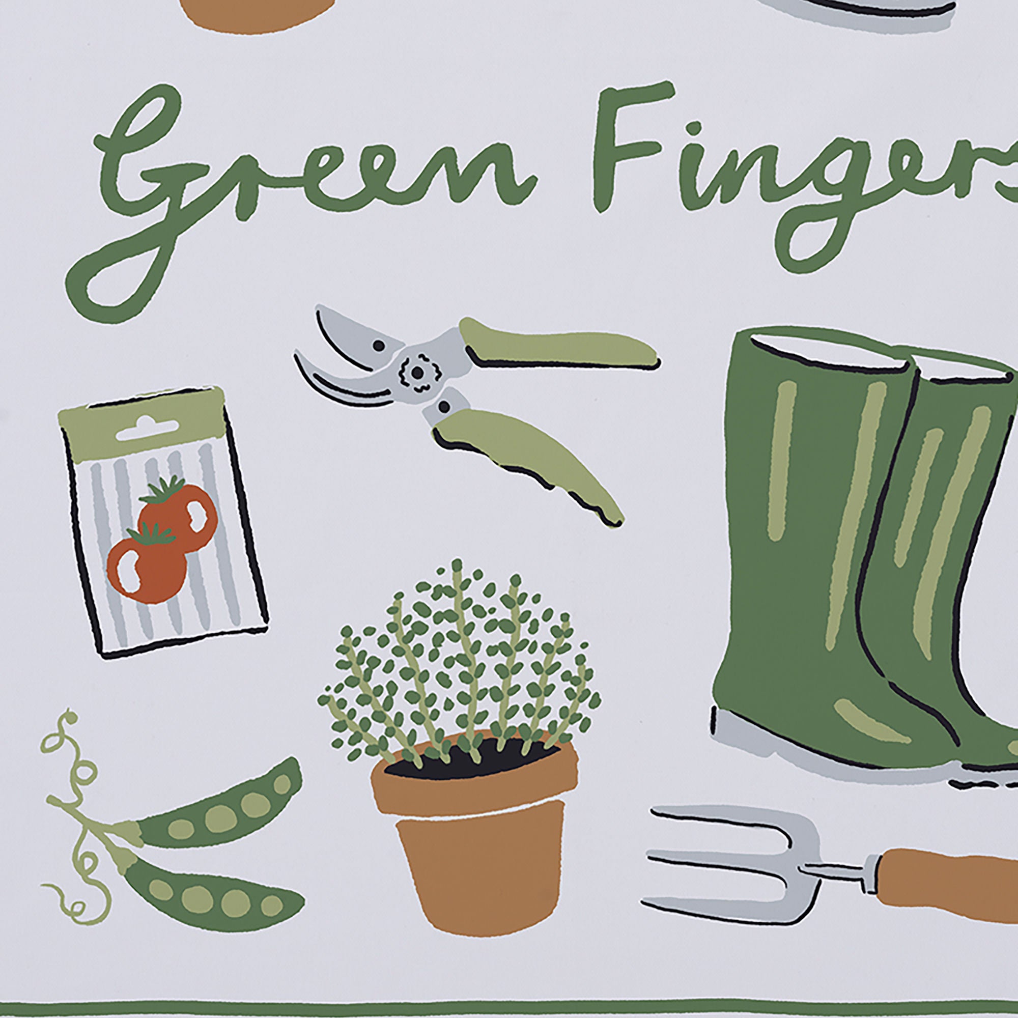 Ulster Weavers Green Fingers Tea Towel - Cotton One Size in Multi - Tea Towel - Ulster Weavers