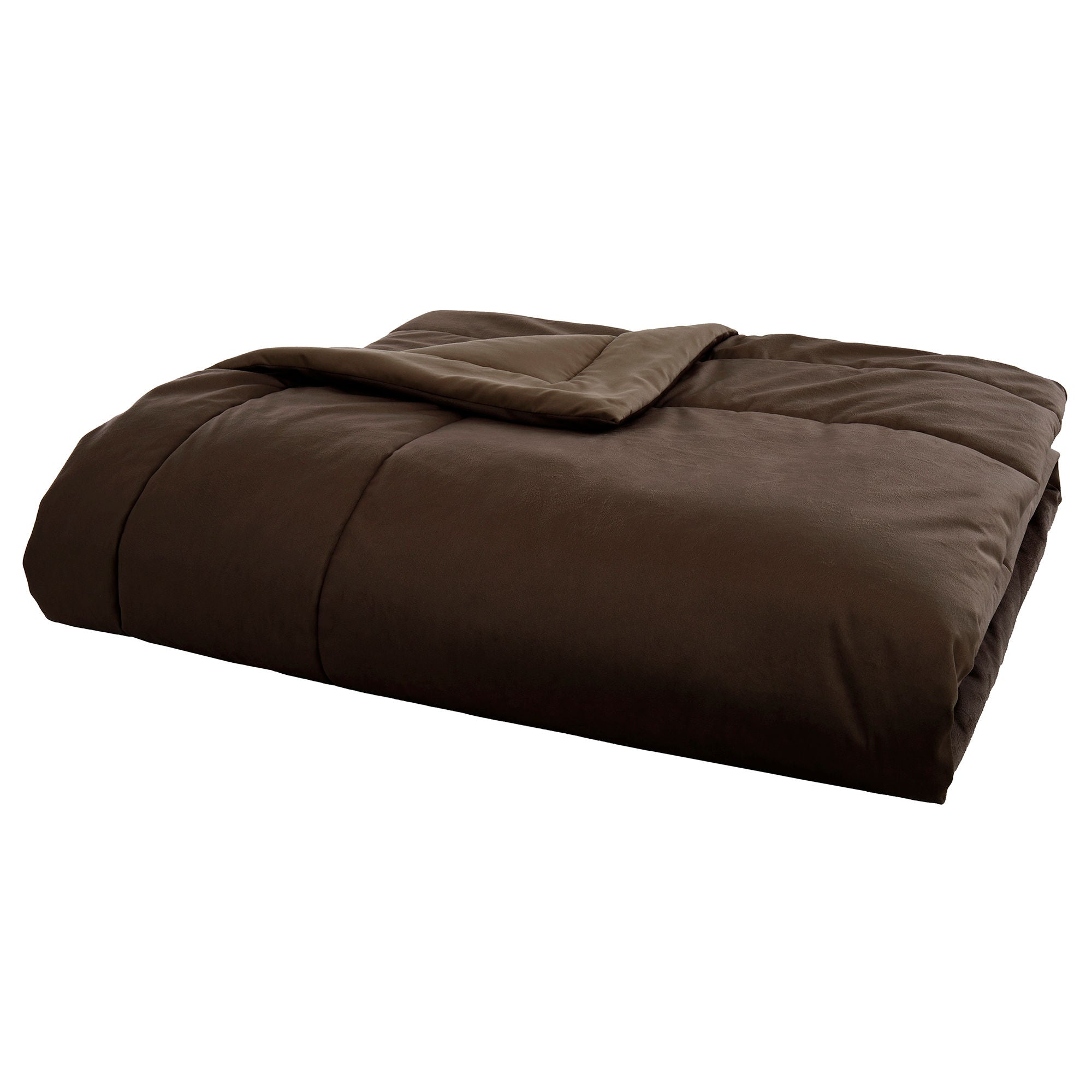 Harlan Velvet Bedspread in Chocolate 235 x 235cm - Bedspread - Appletree Heritage