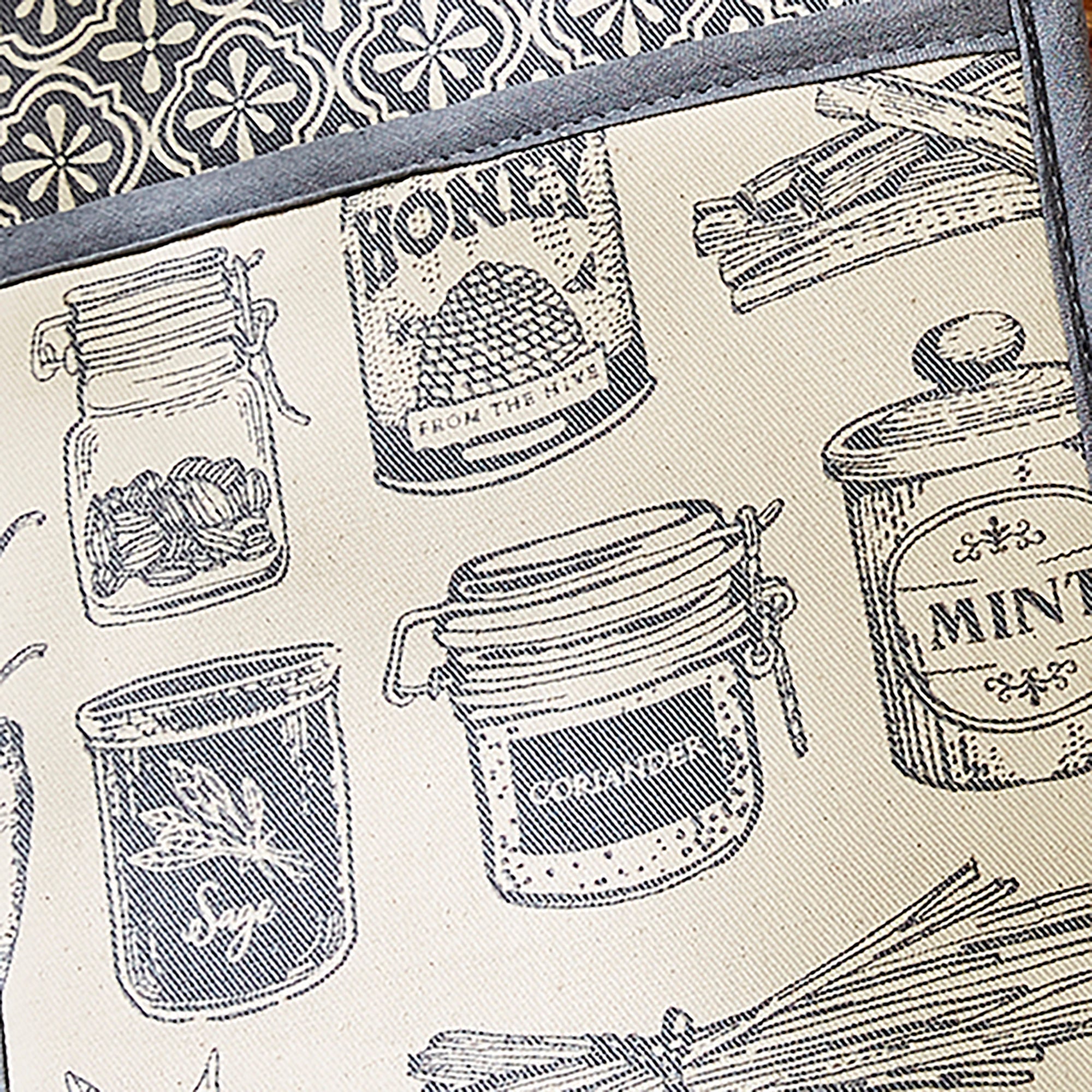 Ulster Weavers Herbs & Spices Double Oven Glove One Size in Grey - Double Oven Glove - Ulster Weavers