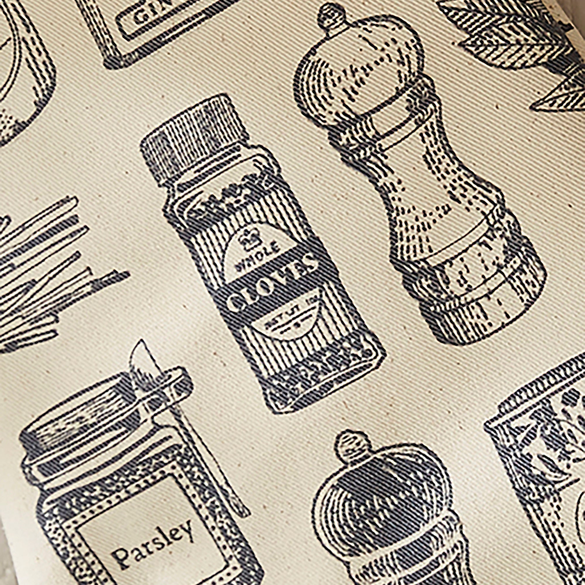 Ulster Weavers Herbs & Spices Gauntlet Oven Glove One Size in Grey - Gauntlet Oven Glove - Ulster Weavers