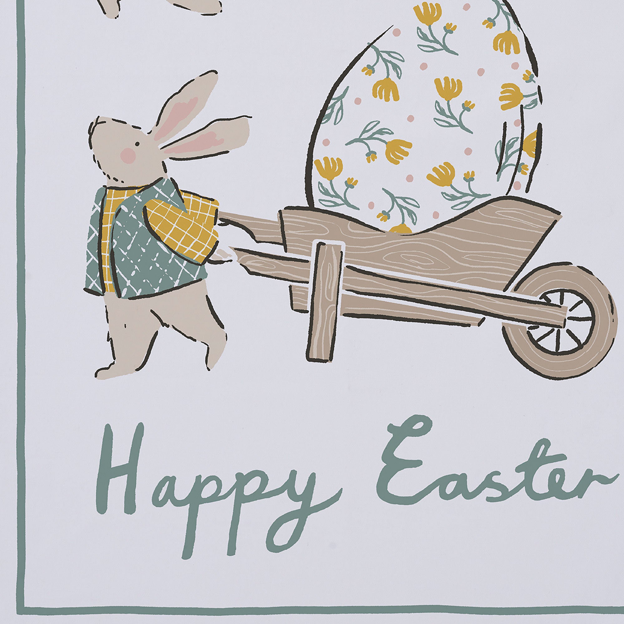 Ulster Weavers Happy Easter Tea Towel - Cotton One Size in Multi - Tea Towel - Ulster Weavers