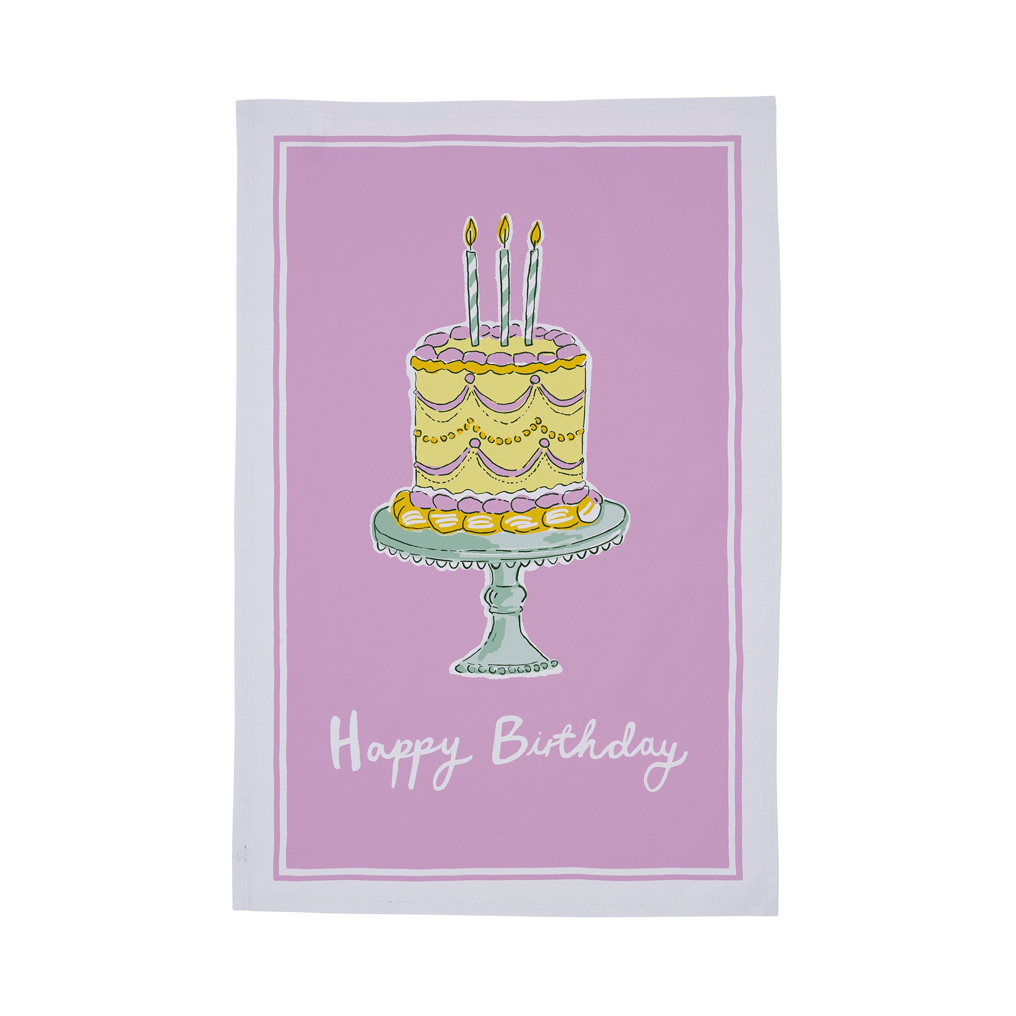 Ulster Weavers Happy Birthday Tea Towel - Cotton One Size in Multi - Tea Towel - Ulster Weavers