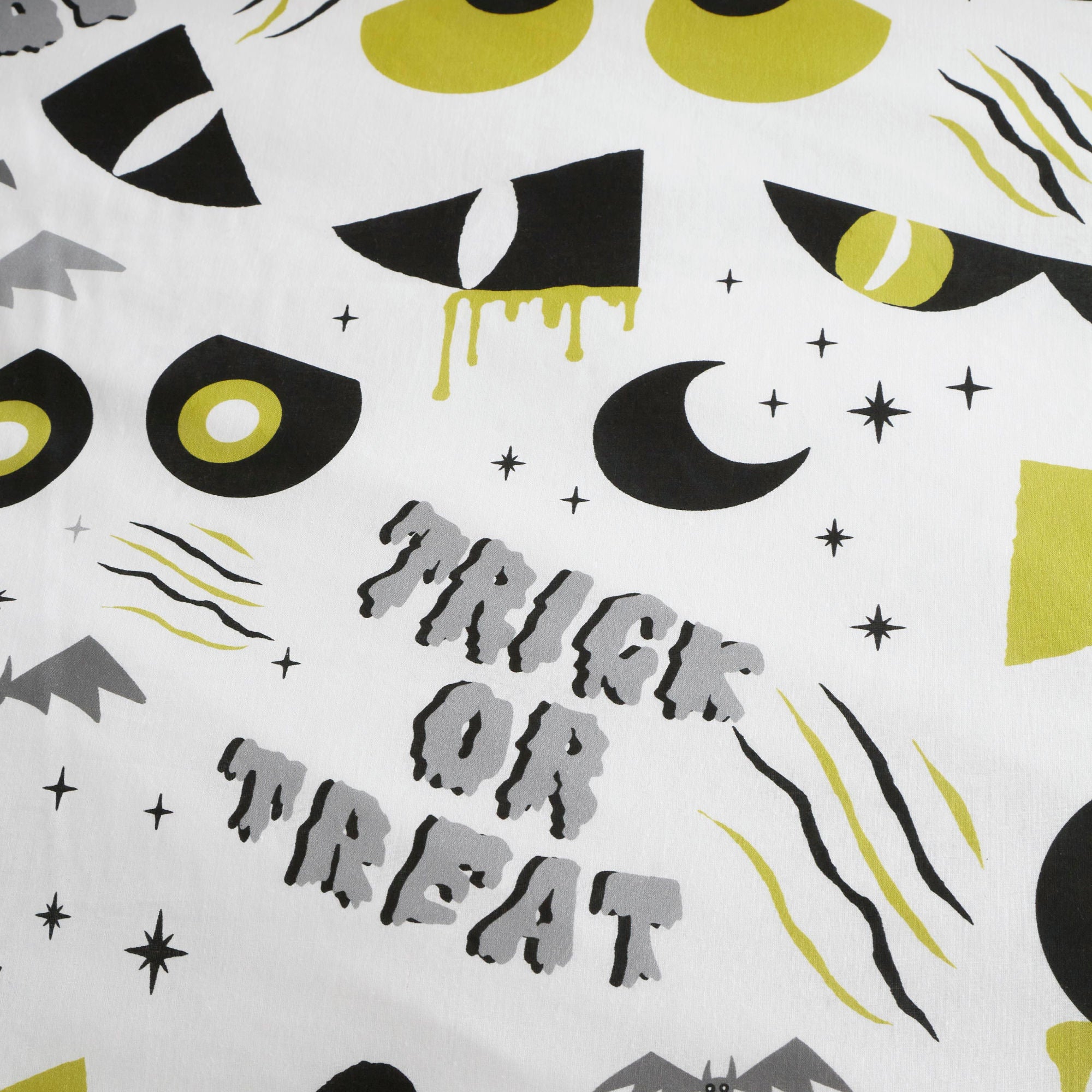 Halloween Trick or Treat Duvet Cover Set by Bedlam in Black - Duvet Cover Set - Bedlam