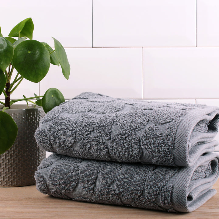 Ingo Hand Towel (2 pack) by Fusion Bathroom in Grey 50 x 90cm - Hand Towel (2 pack) - Fusion Bathroom