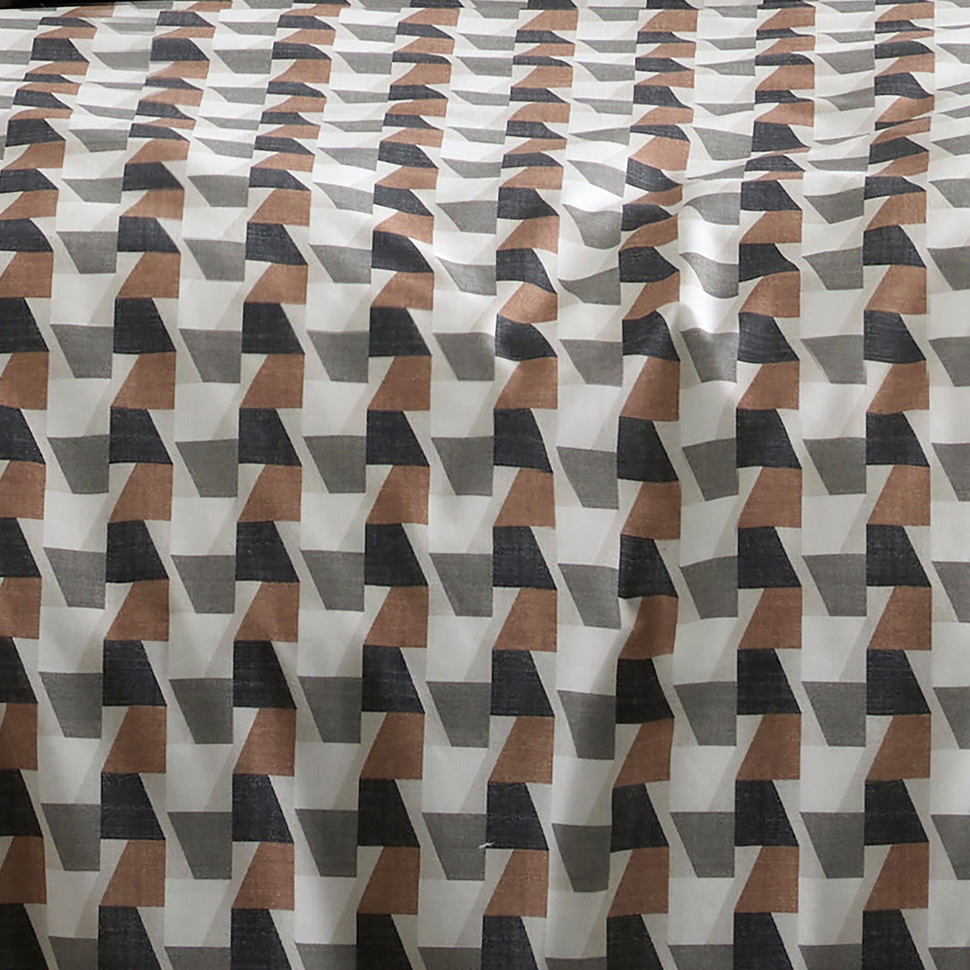 Jett Duvet Cover Set in Brown/Bracken