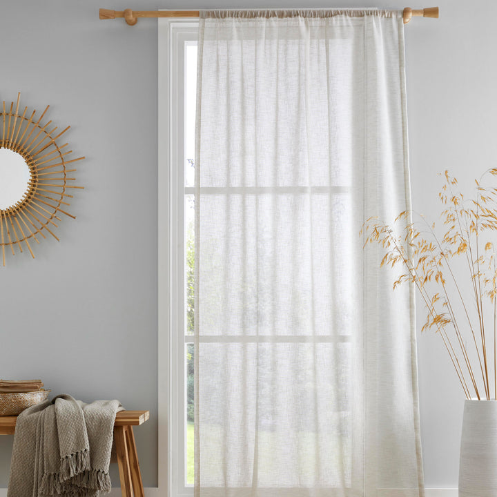 Kayla Voile Panel by Drift Home in Natural - Voile Panel - Drift Home