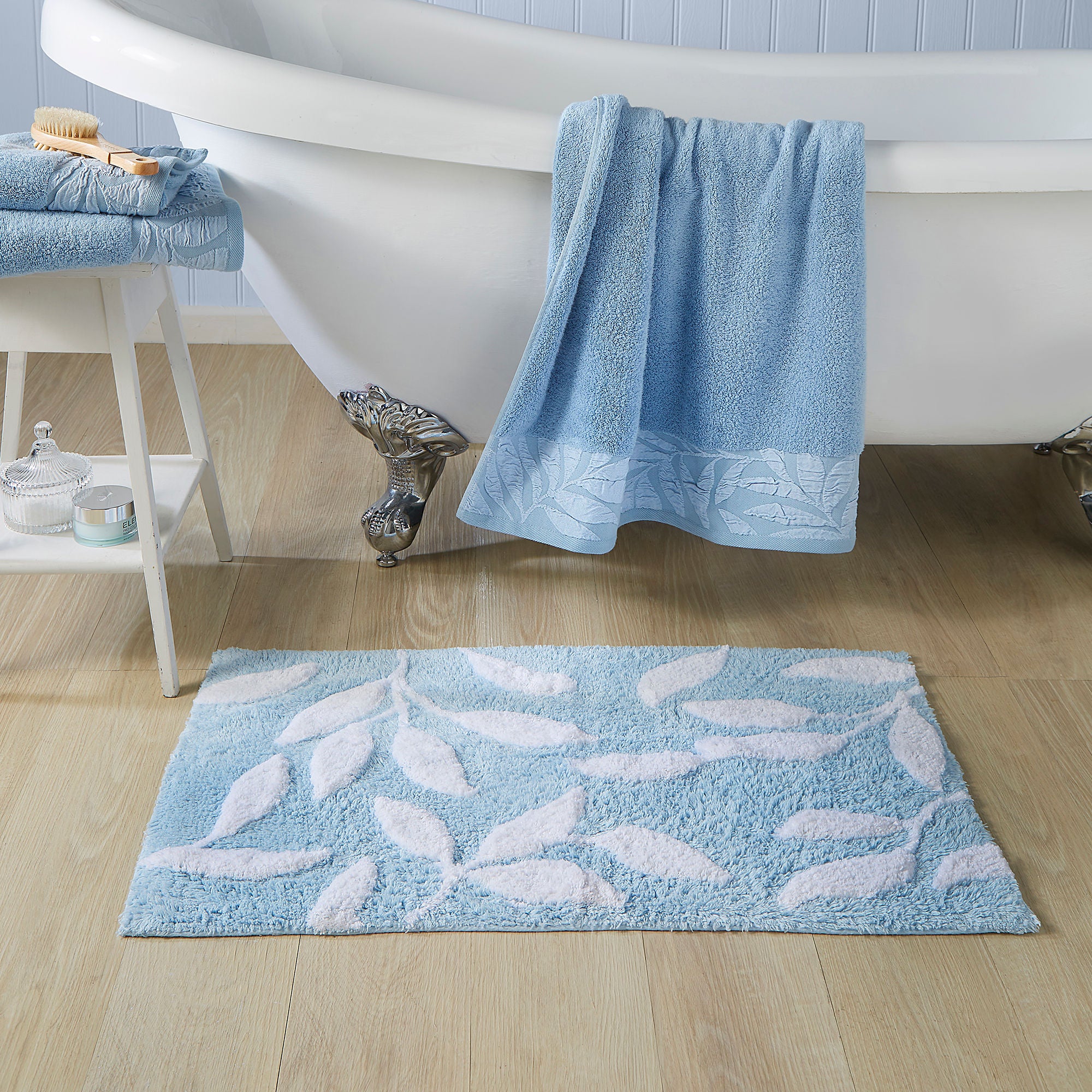 Lacie Towels by Dreams & Drapes Bathroom in Blue - Towels - Dreams & Drapes Bathroom