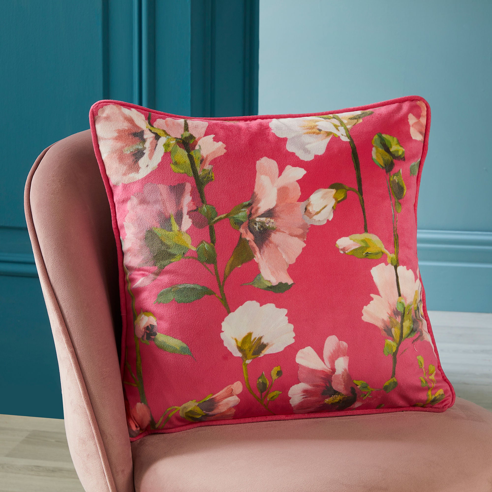 Layla Cushion by Soiree in Pink 43 x 43cm - Cushion - Soiree