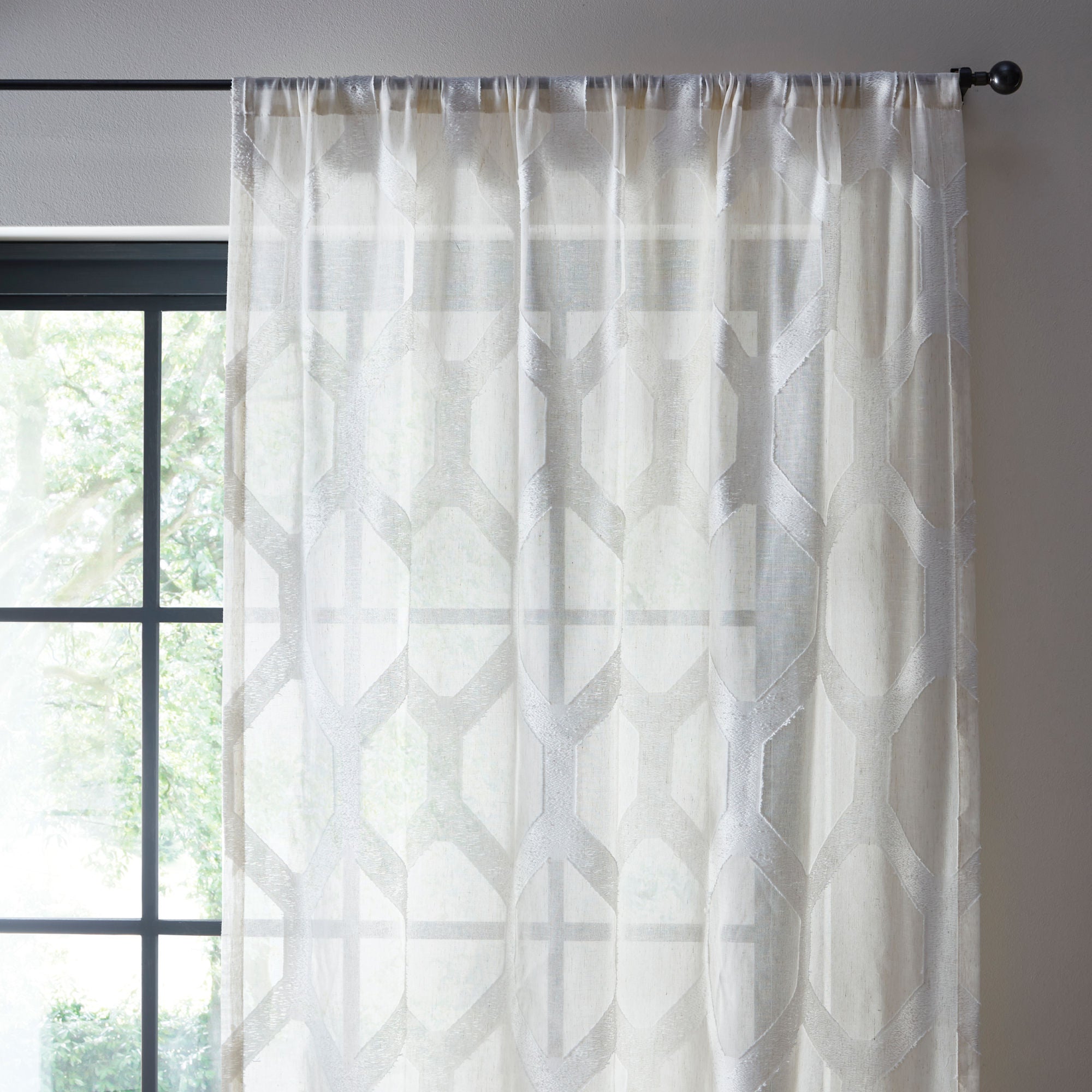 Linara Voile Panel by Fusion in Natural - Voile Panel - Fusion