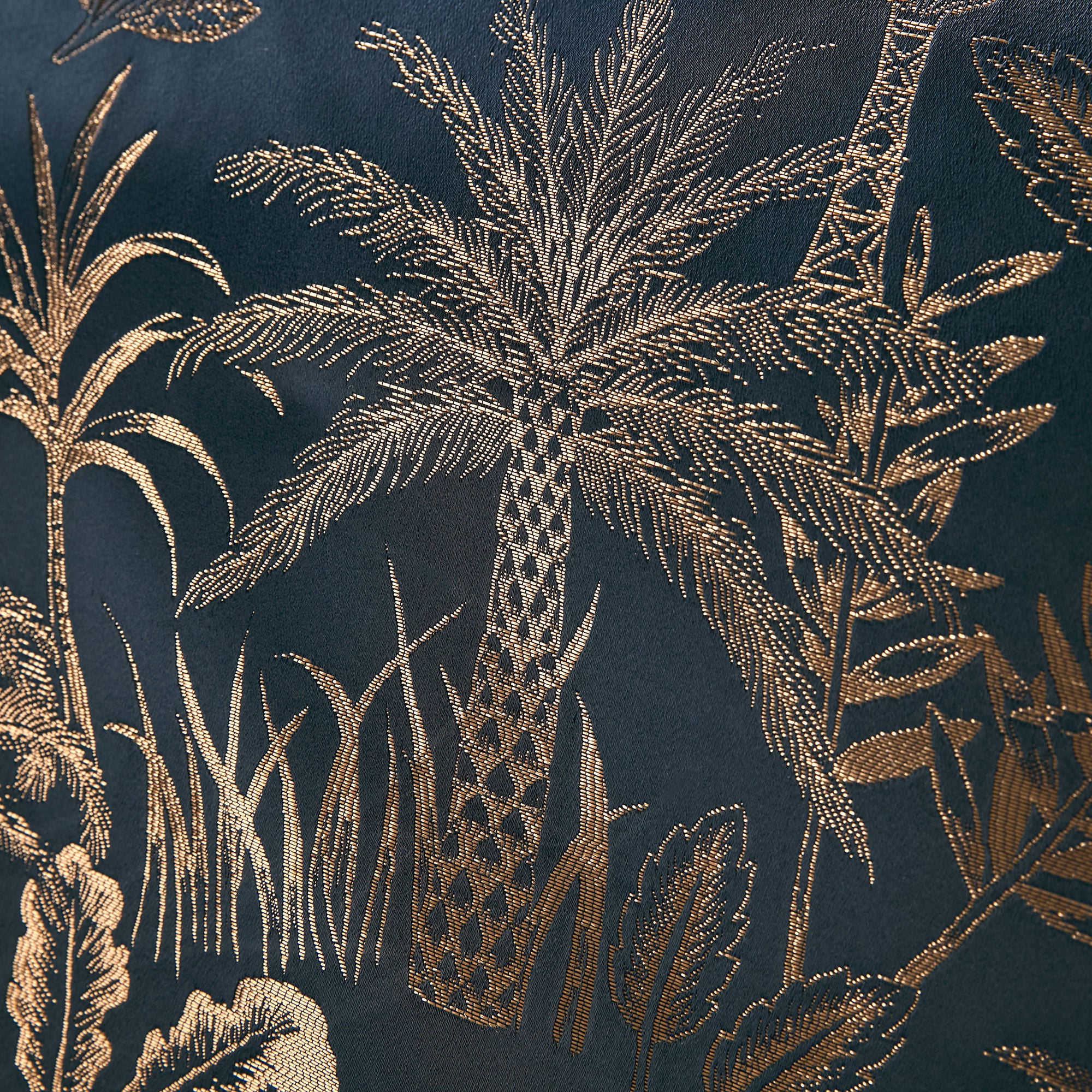 Midnight Palm Duvet Cover Set in Navy - Duvet Cover Set - Soiree