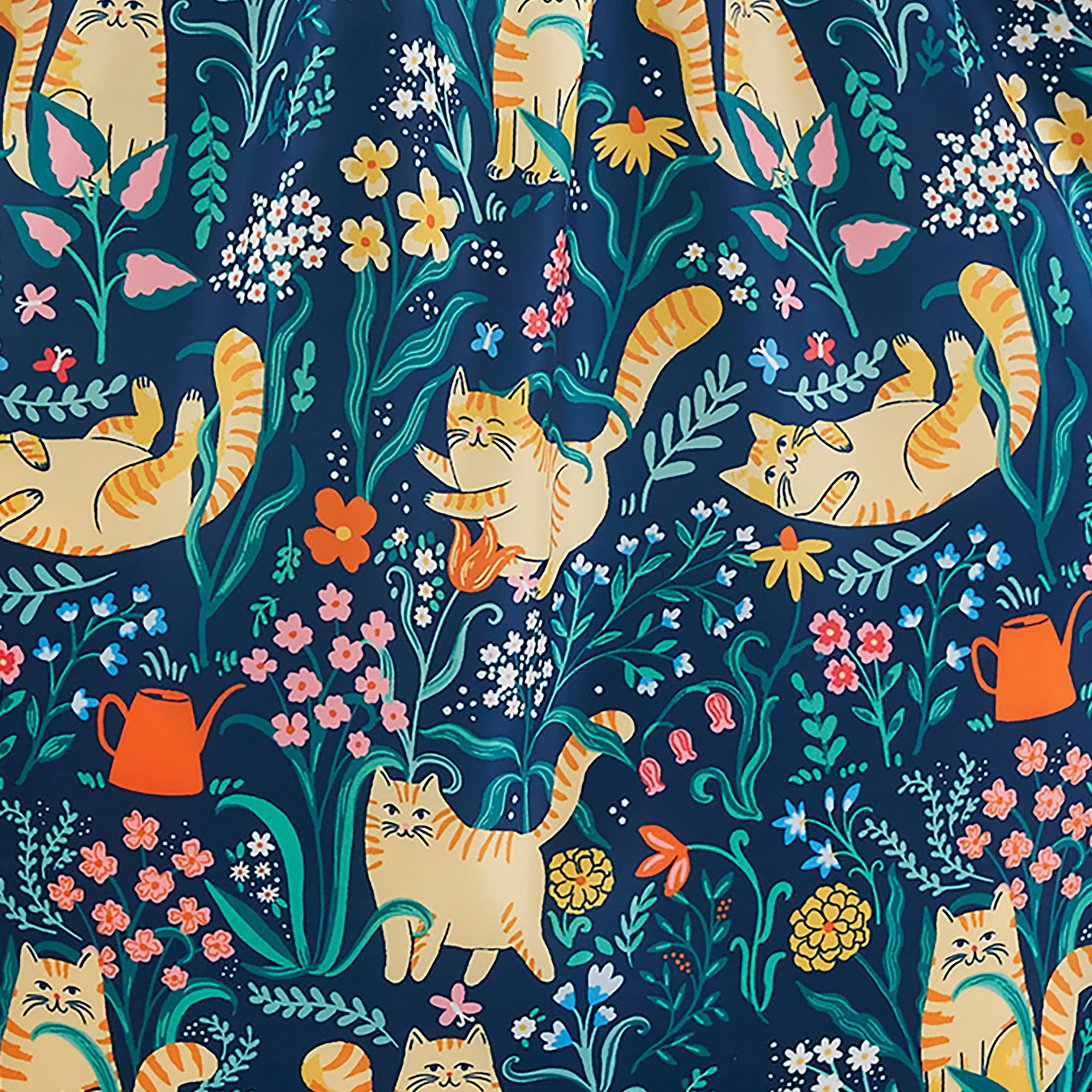 Marmalade Meadow Foldable Tote Bag Medium in Navy - Bag - Ulster Weavers