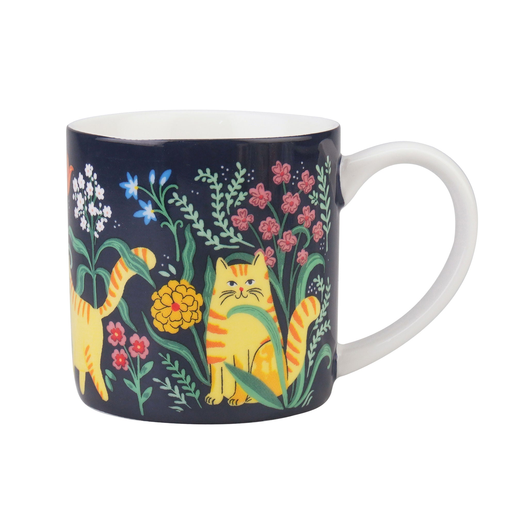 Marmalade Meadow Bone China Mug in Navy - Mug - Ulster Weavers