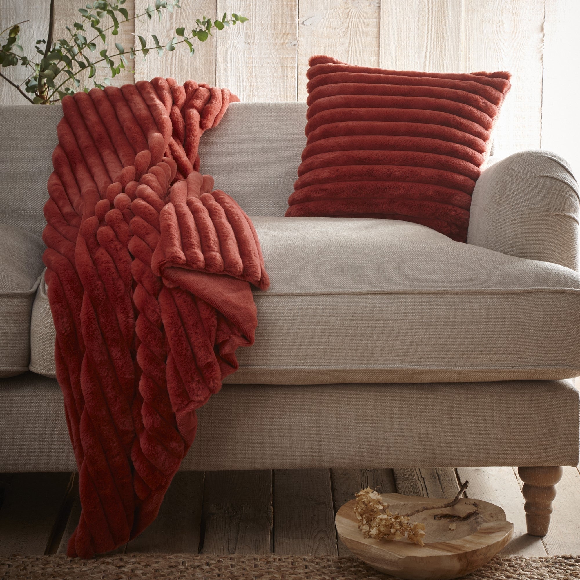 Morritz Bedspread by Appletree Hygge in Terracotta 130cm x 180cm - Bedspread - Appletree Hygge
