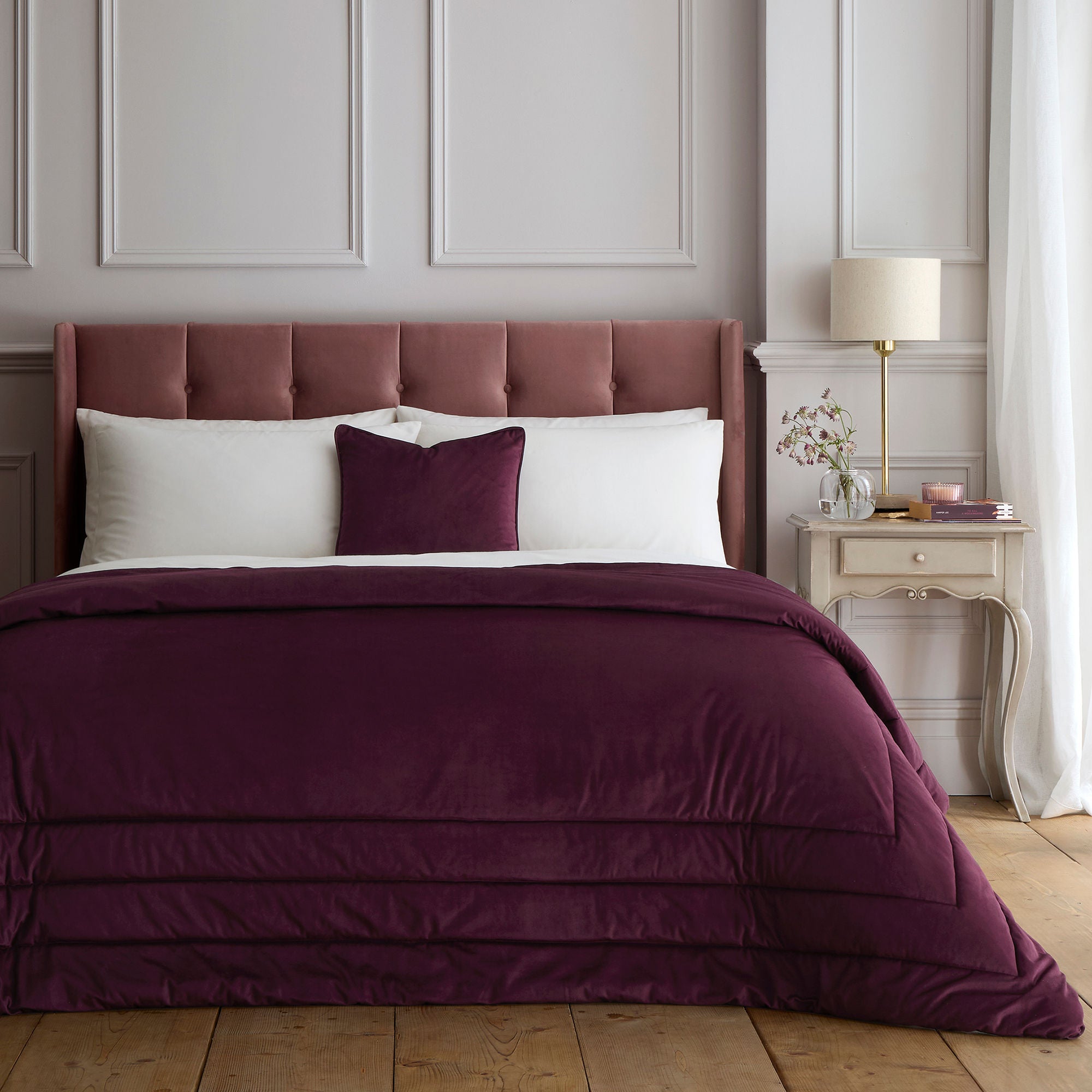 Melanie Cushion in Berry 43 x 43cm