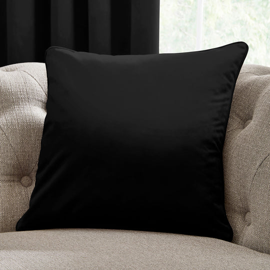 Montrose Cushion in Black 43 x 43cm