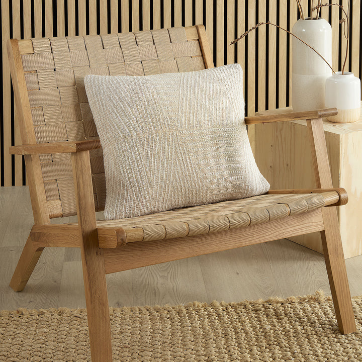 Myan Cushion by Appletree Loft in Natural 43 x 43cm