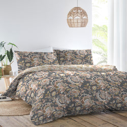 Marisol Duvet Cover Set by Appletree Promo in Charcoal - Duvet Cover Set - Appletree Promo