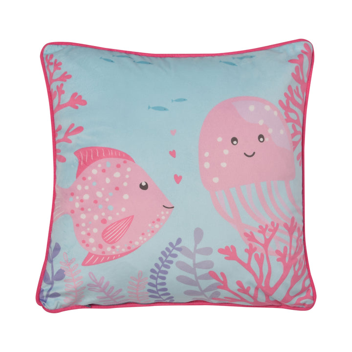 Mermaid Vibes Cushion by Bedlam in Pink 43 x 43cm - Cushion - Bedlam