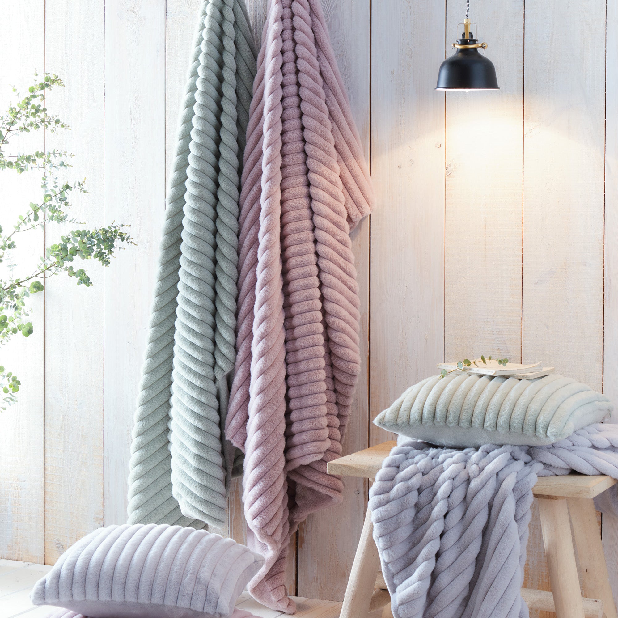 Morritz Throw by Appletree Hygge in Green 130 x 180cm - Throw - Appletree Hygge