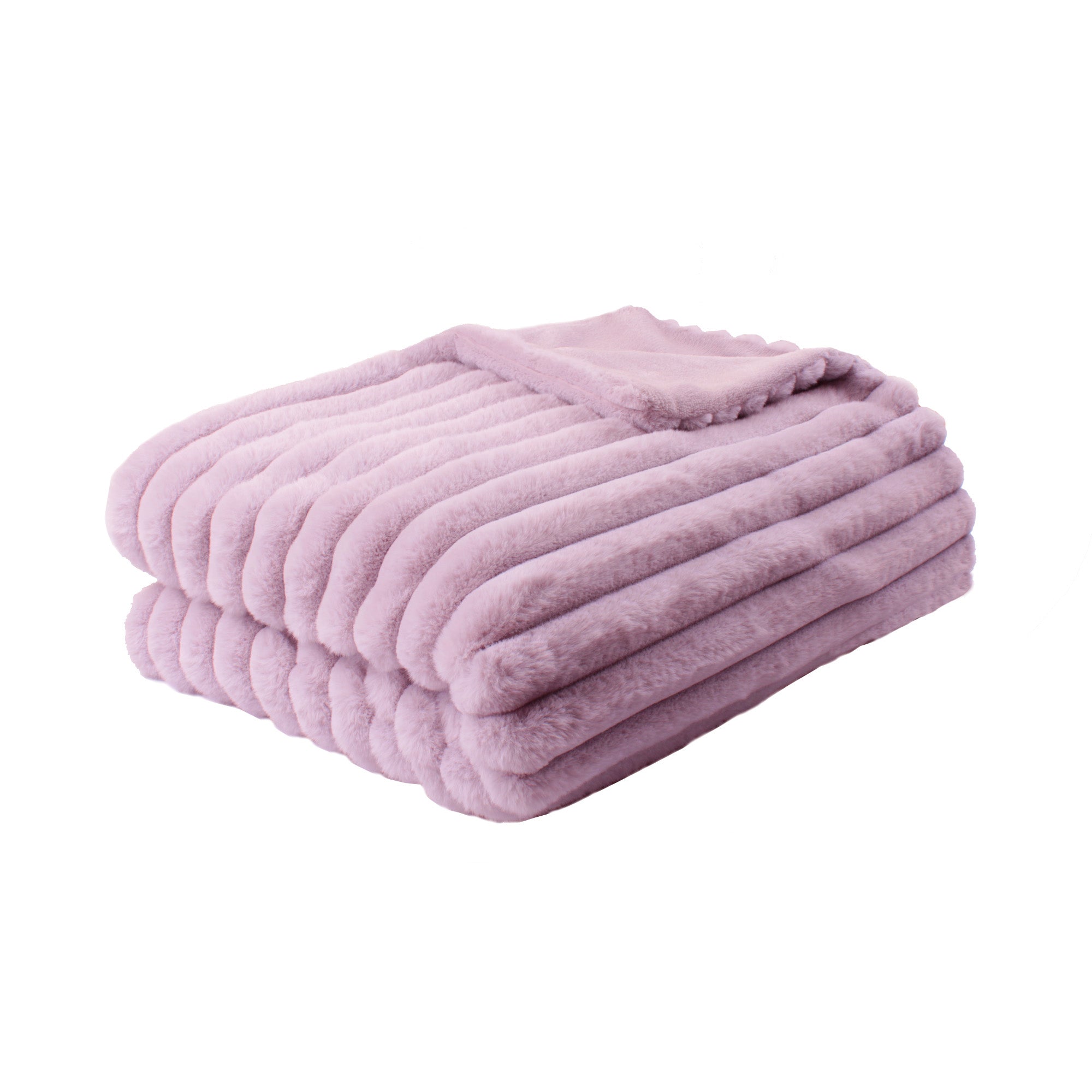 Morritz Throw by Appletree Hygge in Mauve 130 x 180cm - Throw - Appletree Hygge
