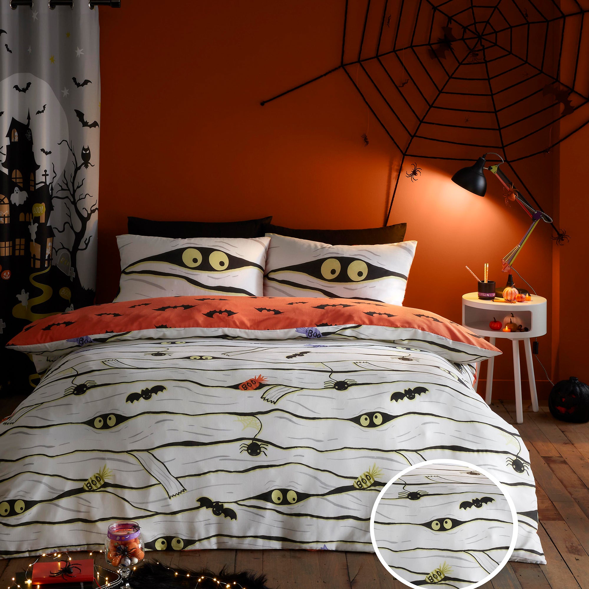 Mummy Duvet Cover Set by Bedlam in White - Duvet Cover Set - Bedlam