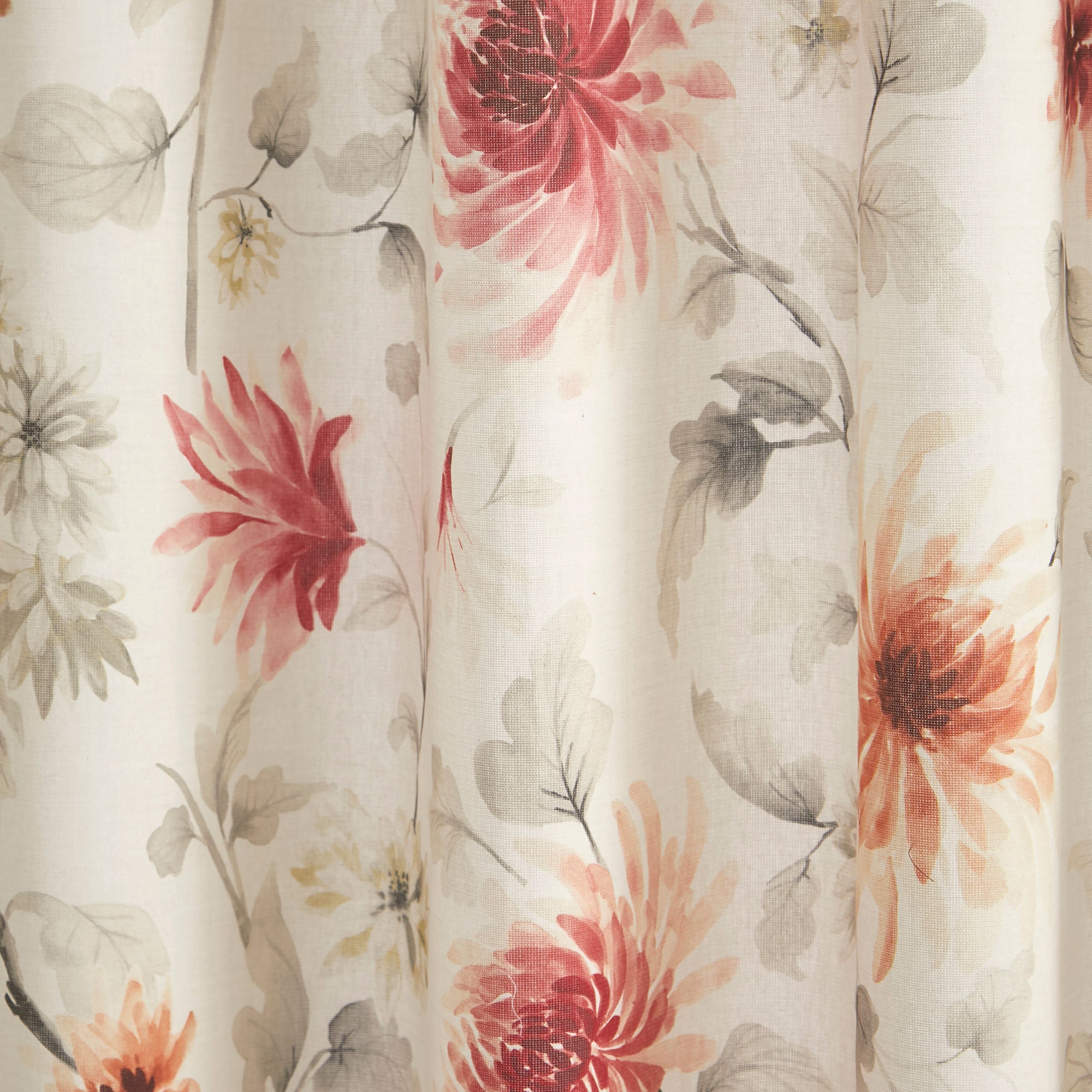 Nadia Pair of Eyelet Curtains by Dreams & Drapes Curtains in Red - Pair of Eyelet Curtains - Dreams & Drapes Curtains