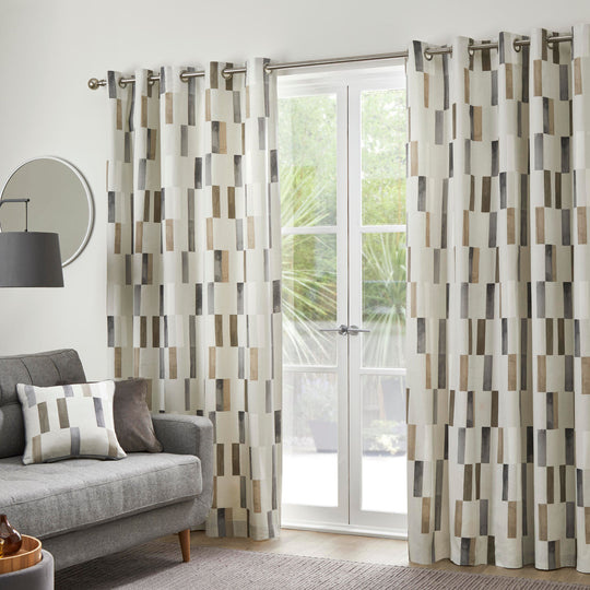 Oakland Eyelet Curtains in Natural