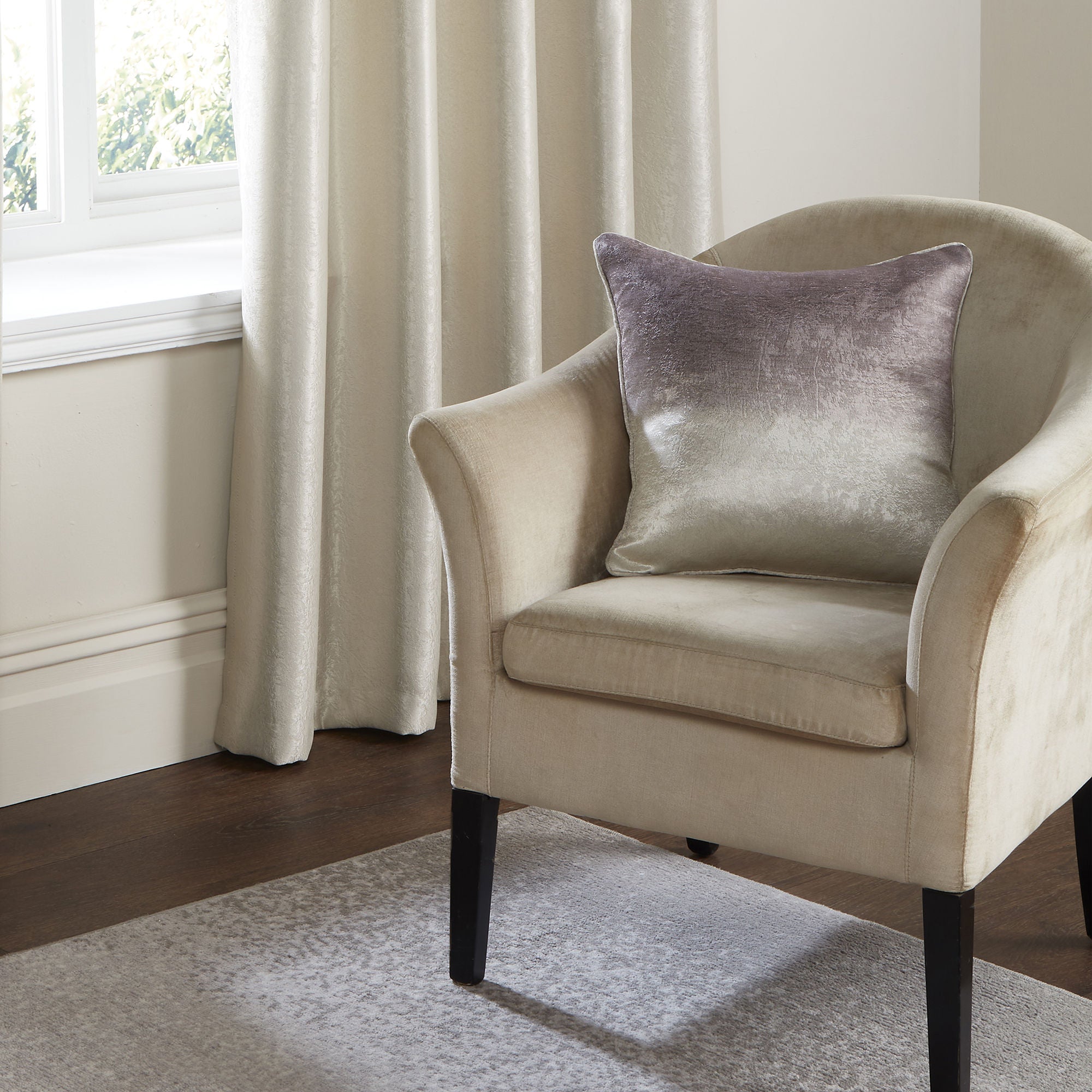 Ombre Strata Cushion by Fusion in Chocolate 43 x 43cm - Cushion - Fusion