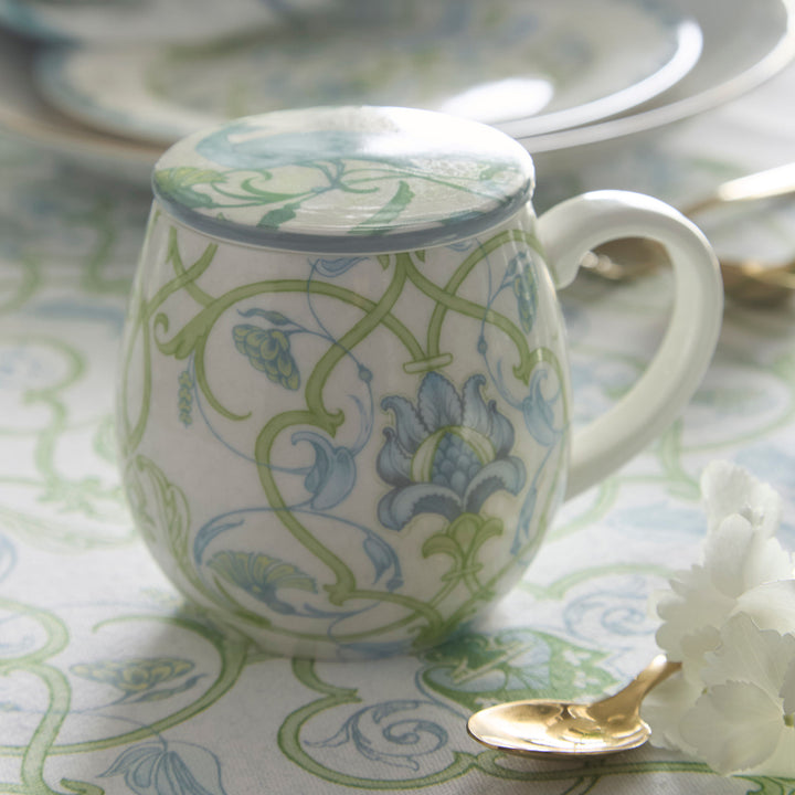 Palm Court Mug with Lid by Laurence Llewelyn-Bowen in Multi