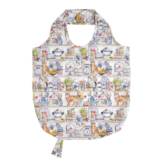 Pantry Cats Foldable Tote Bag Medium in Multicolour