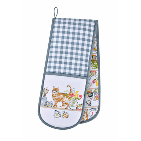 Pantry Cats Double Oven Glove in Multicolour