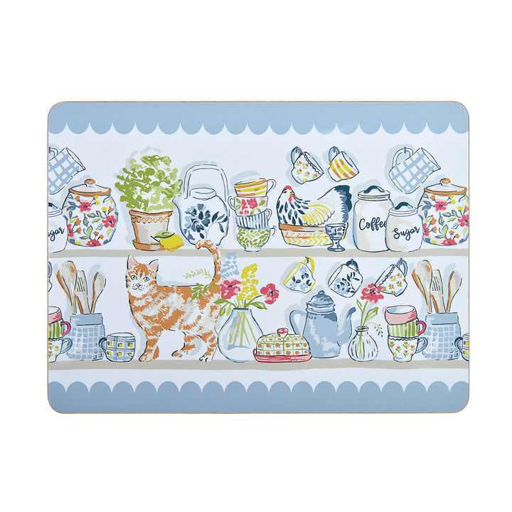 Ulster Weavers Pantry Cats Placemat - 4 Pack One Size in Multi