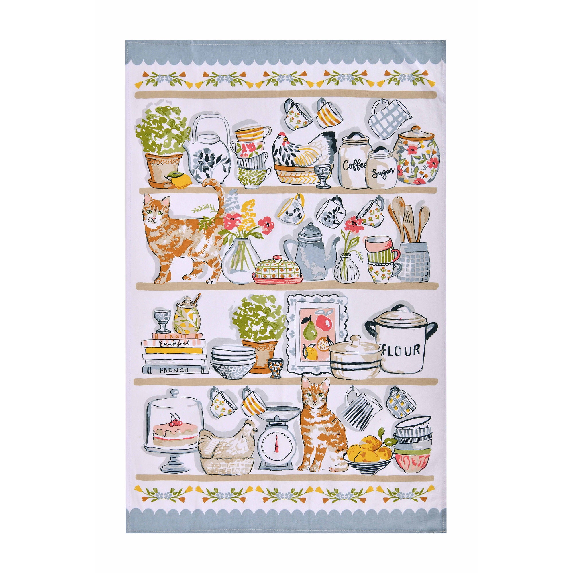 Ulster Weavers Pantry Cats Tea Towel - Cotton One Size in Multi - Tea Towel - Ulster Weavers