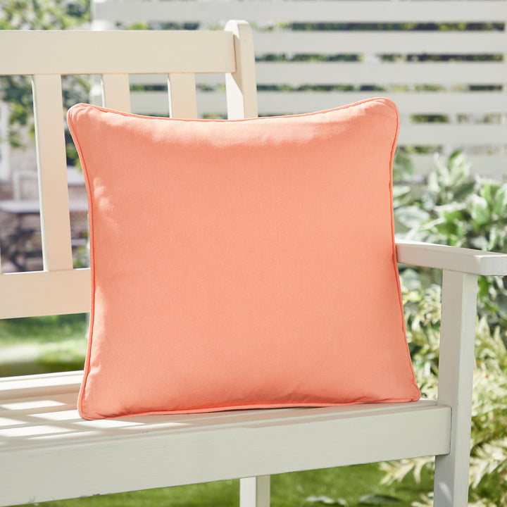 Plain Dye Cushion by Fusion in Orange 43 x 43cm - Cushion - Fusion