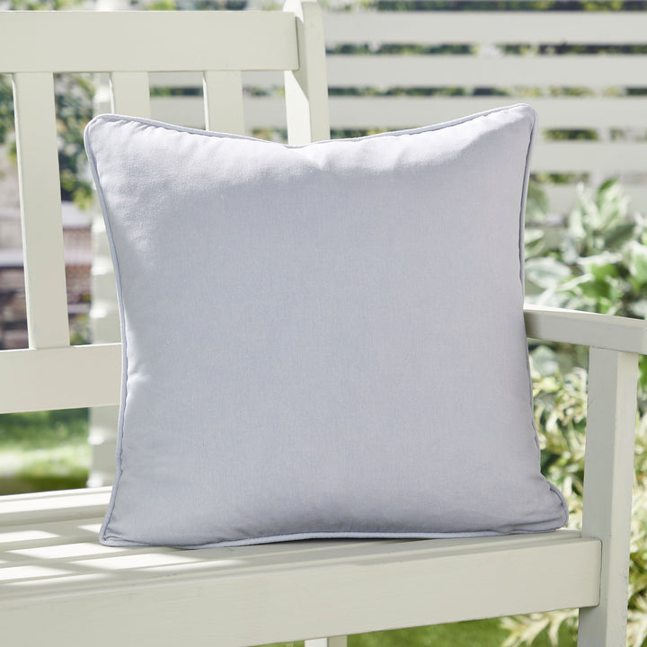 Plain Dye Cushion by Fusion in Silver 43 x 43cm - Cushion - Fusion